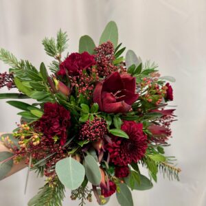 Julbukett burgundy